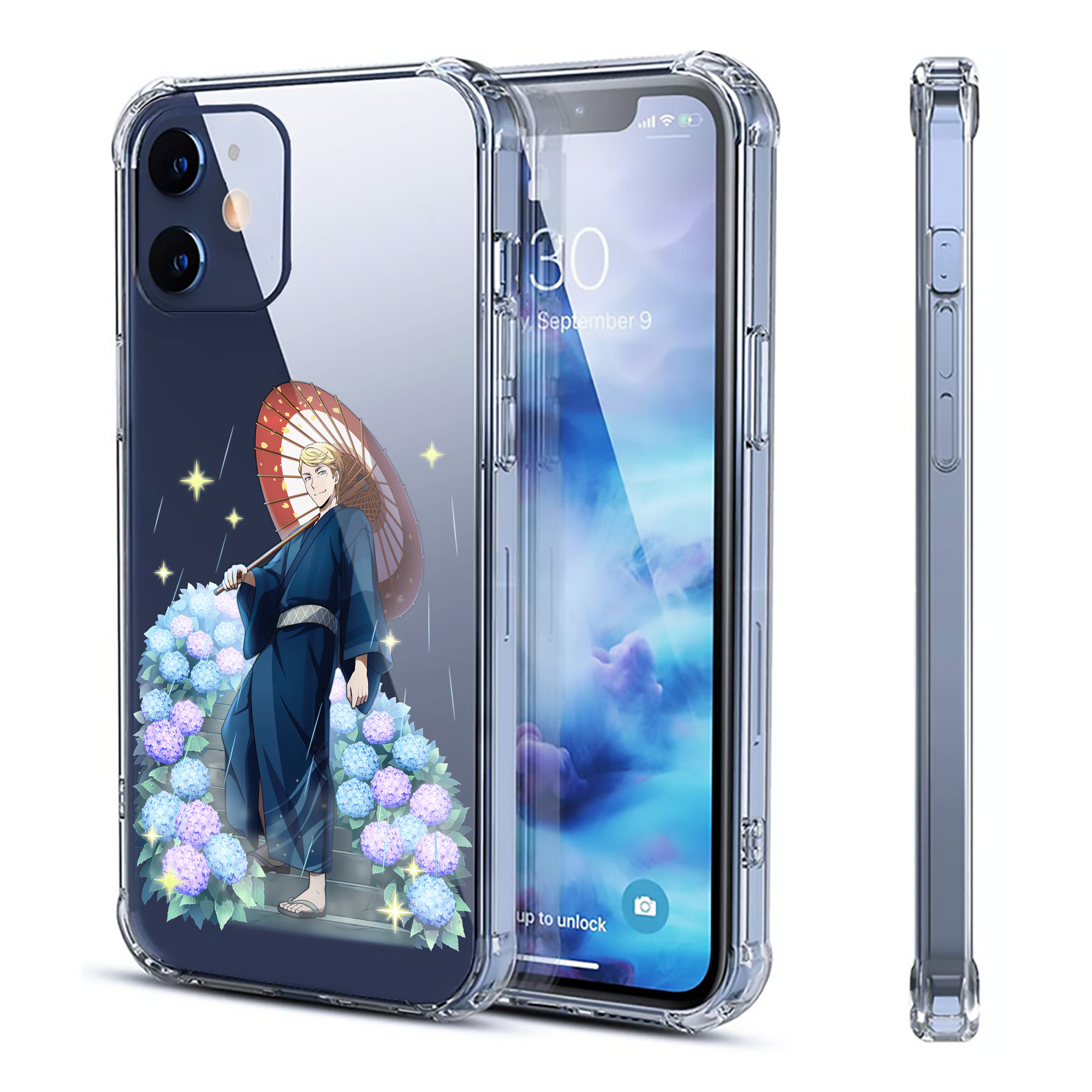 （画像用） 文豪ストレイドッグス Bungo Stray Dogs 【iPhone 12シリーズ対応】透明スマホケース（クリアソフトケース）